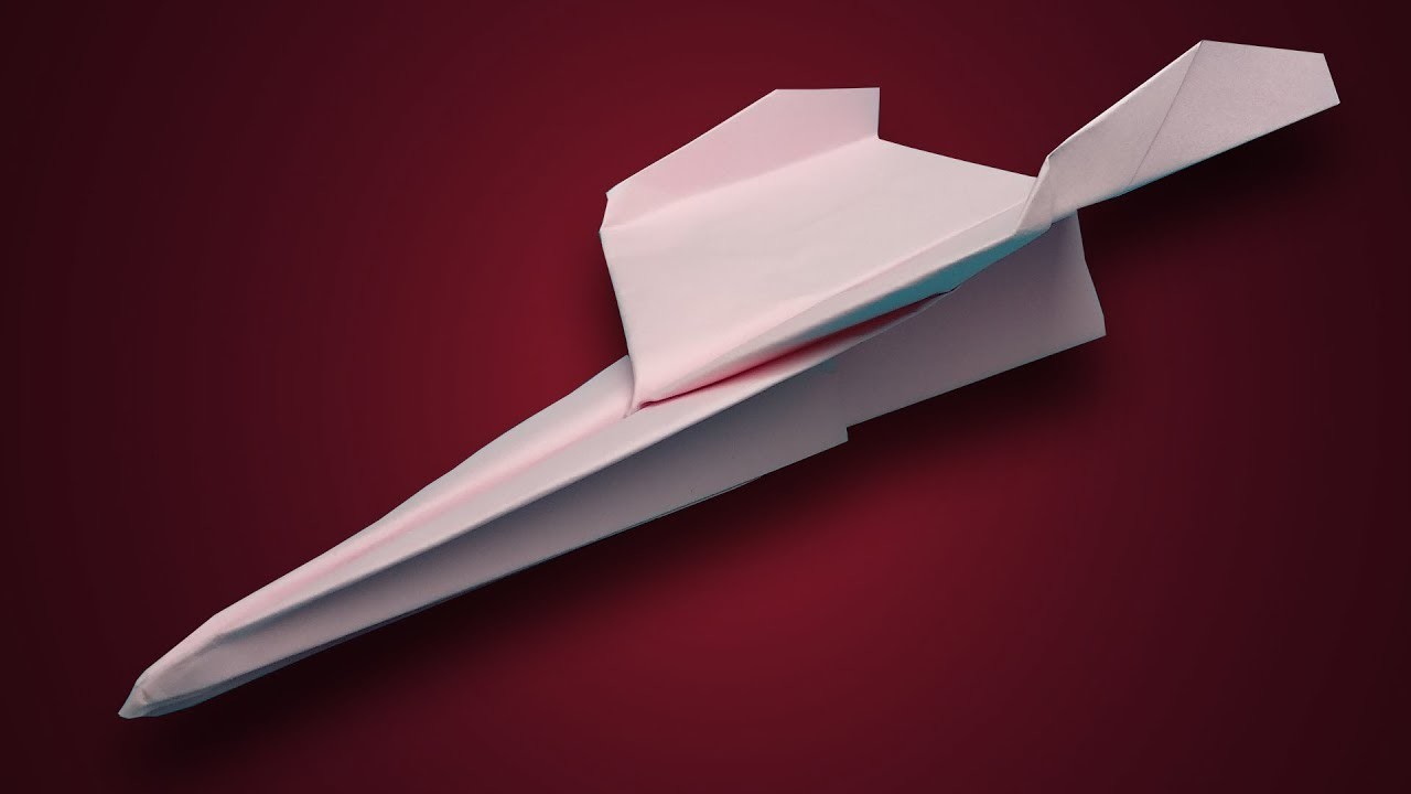 How to make a paper airplane that flies in the air for a long time.