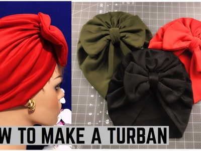 HOW TO MAKE A TURBAN WITH A BOW