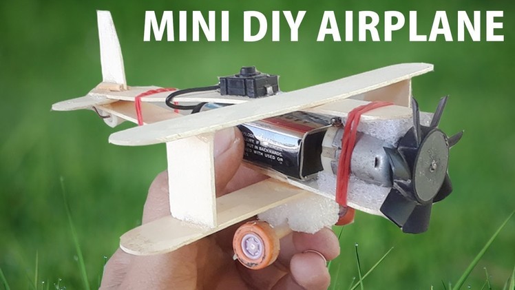 How To Make Aeroplane With DC Motor - Wooden Plane | DIY Toys