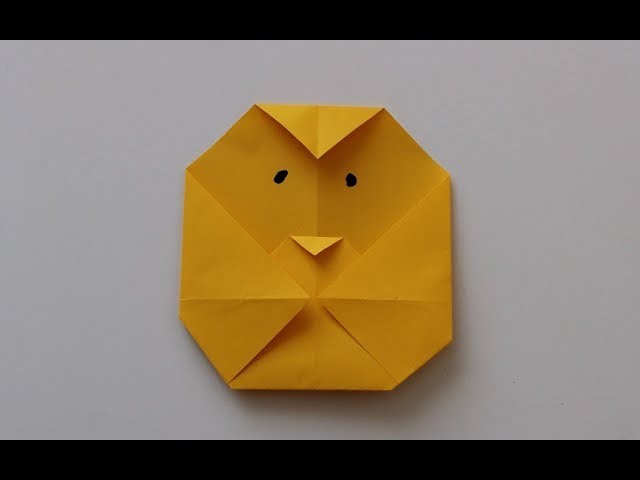 Kurczak origami chicken origami Hühnerorigami łatwe origami