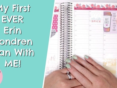 My First Ever Erin Condrin Plan With ME! Erin Condren Life Planner Feb 4th - 10th 2019