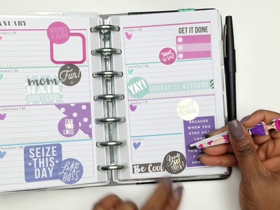 OG Sticker Books - Mini Happy Planner - One Day At A Time Planner pages