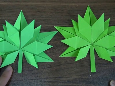 Origami  Leaf ||  How to Make Origami   Leaf Tutorial