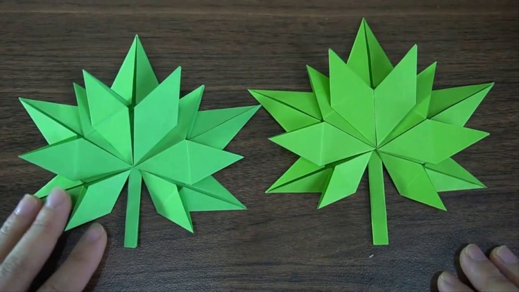 Origami  Leaf ||  How to Make Origami   Leaf Tutorial