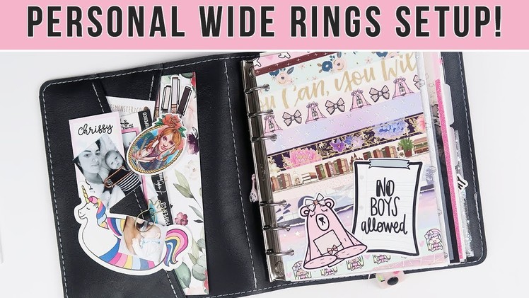 Personal Wide Rings Planner Set-up