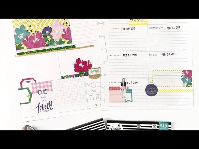 Plan With Me: February 4-10, 2019 The Happy Planner® Dashboard Layout [Stickers & Stamps How To]