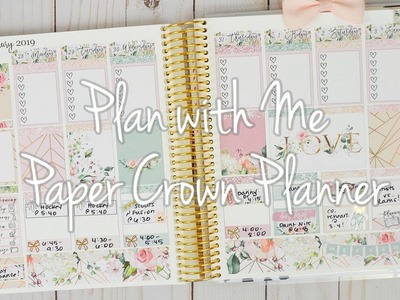 Plan with Me. Paper Crown Planner. Printable Stickers