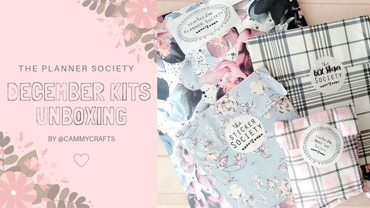 The Planner Society December Kits Unboxing ♡
