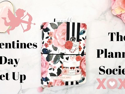 Valentine’s Day TN Set Up - The Planner Society - by Guest Designer Planningfancy
