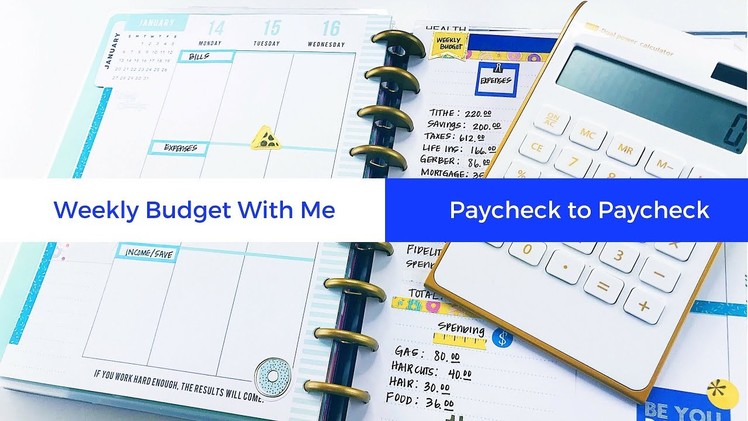 Weekly Budget With Me: Happy Planner #budgetwithme #weekly #paychecktopaycheck