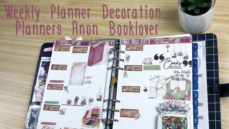 Weekly Planner Decoration - Planners Anonymous Booklover