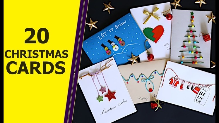 20 DIY GREETING CARD IDEAS | Christmas Card Ideas | Aloha Crafts