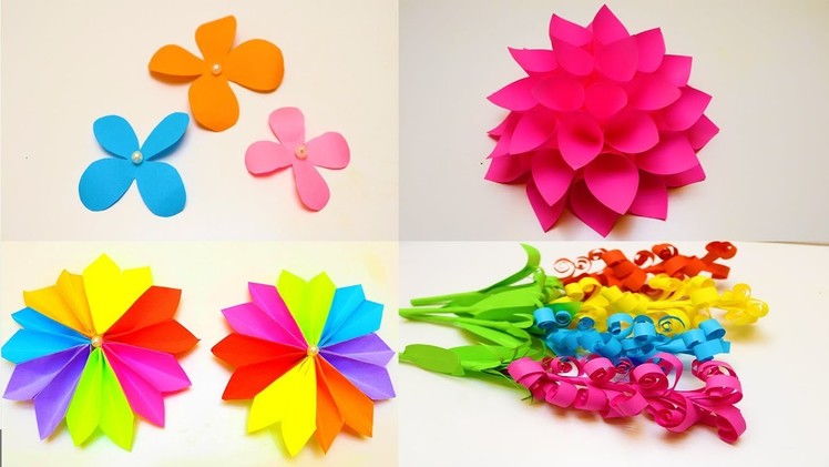 20 DIY Paper Flowers |  How to make Paper Flowers | Awesome Paper Crafts Flowers