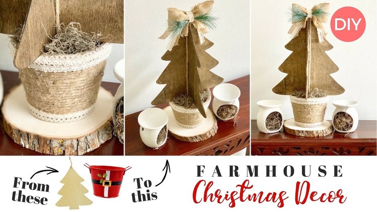 3D Wooden Christmas Tree | Dollar Tree DIY | Farmhouse Christmas Decor | Ashleigh Lauren