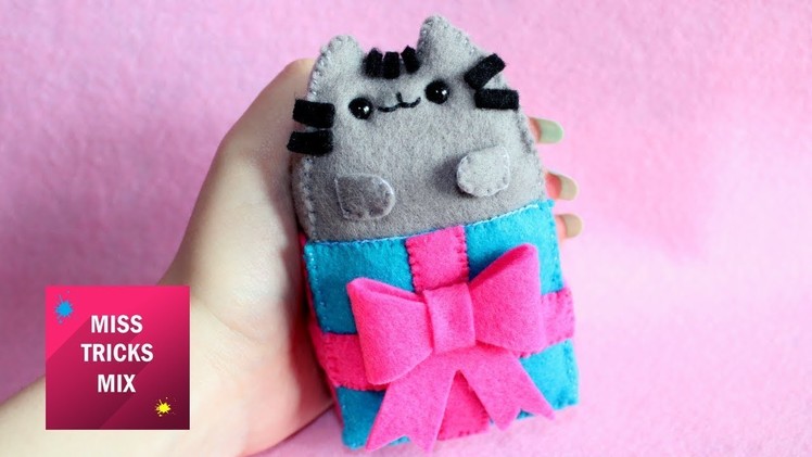 Adorable Pusheen In Present Plush DIY Tutorial.