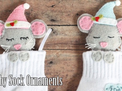 Baby Sock DIY Christmas Ornaments