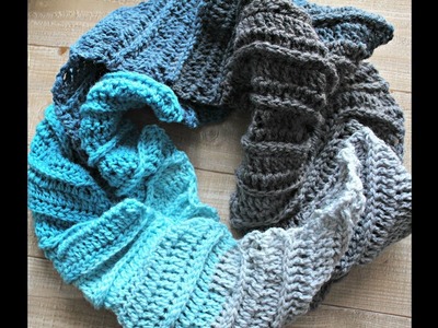 Big and Little Crochet Cowl Part 2 Sewing Together