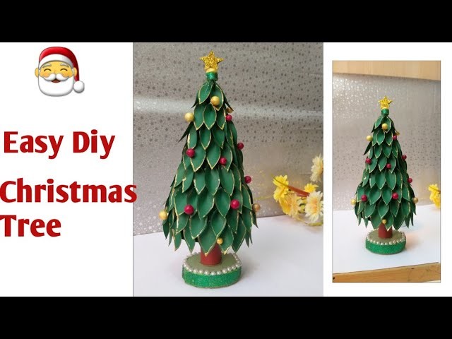 #Christmastreediy Diy.How to make easy paper Christmas Tree | Christmas Tree Making #Xmastreediy