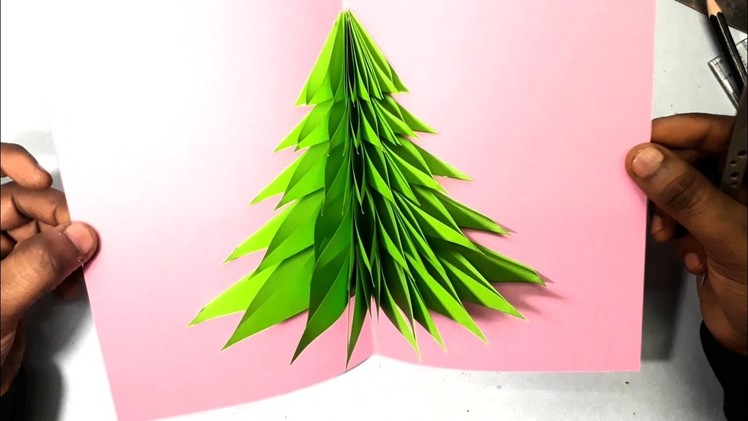 Creative Homemade Paper Christmas Cards | DIY Christmas & New year pop up card ideas
