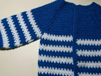 Crochet cardigan knitting design for 6 month to 1 year baby - part - 3 || vlog || Mamta ki life