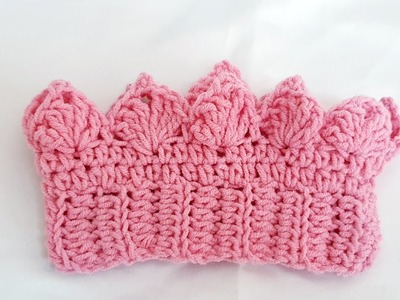 Crochet Crown Ear Warmer  Tutorial