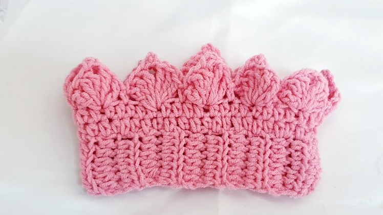 Crochet Crown Ear Warmer  Tutorial