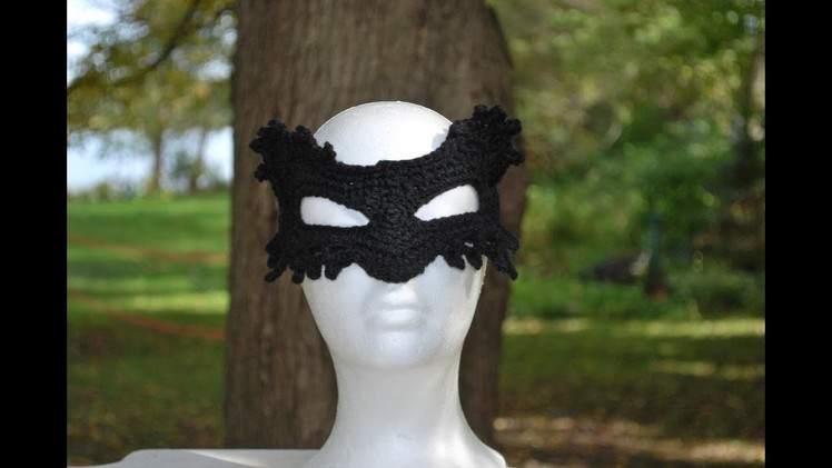 Crochet Masquerade Cat Mask