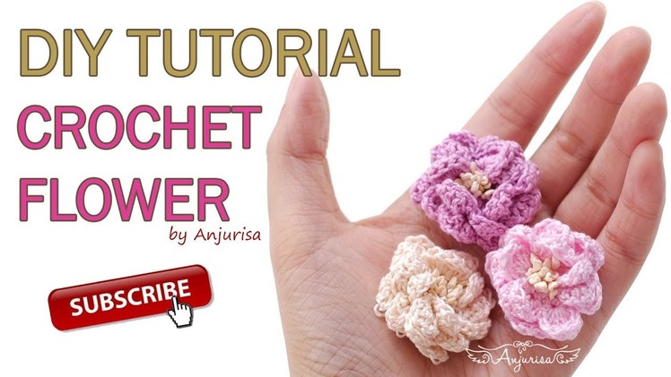 Crochet Simple Flower - Easy Crochet Flower for Headband
