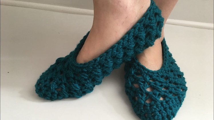 Crochet slippers easy crochet for beginners too