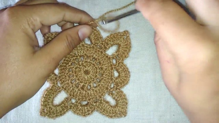 Crochet table cover design.