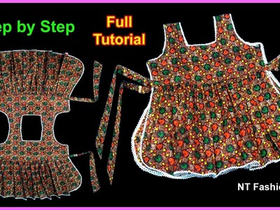 DIY | 2 Side Open Baby Dress | Super Creative Designer Baby Frock | Cutting and Stitching