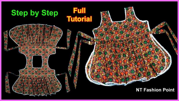 DIY | 2 Side Open Baby Dress | Super Creative Designer Baby Frock | Cutting and Stitching
