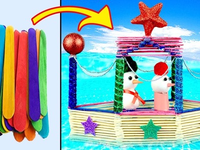 DIY A Boat By Popsicle Sticks | Popsicle Sticks Christmas Boat | Popsicle Sticks Craft
