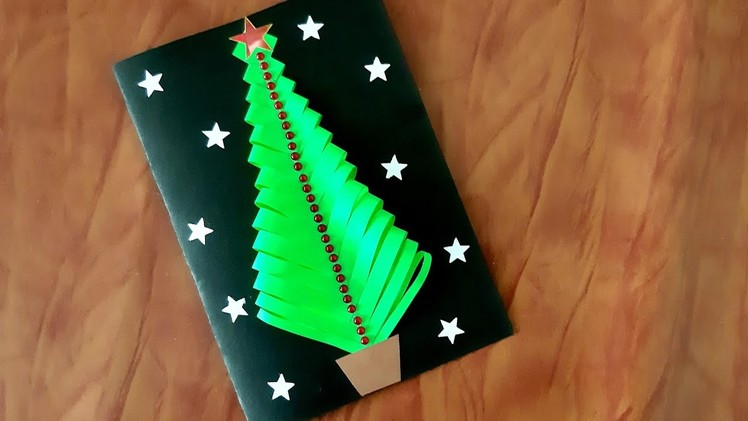 DIY | Beautiful Handmade Christmas Greeting Card | 3D Christmas Tree Card | Christmas Special idea