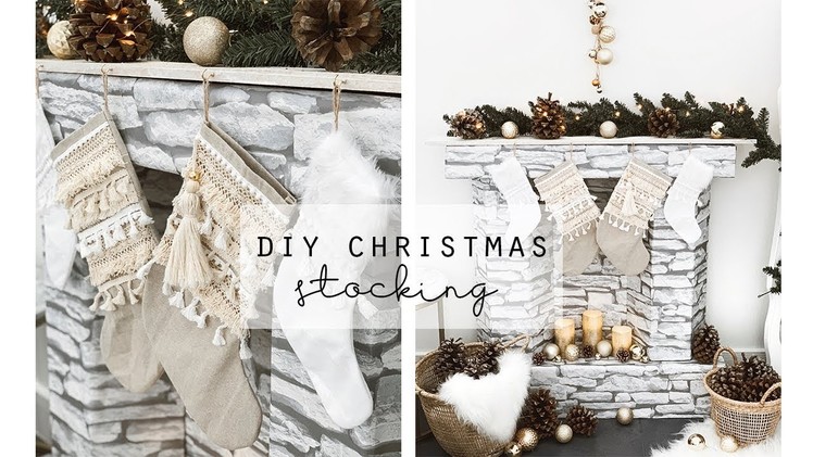 DIY Boho Christmas Stocking