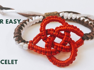 DIY BRACELET TUTORIAL - Easy Handmade Bracelet ,  Paracord.Macrame Bracelet ,Knot and Loop Closure