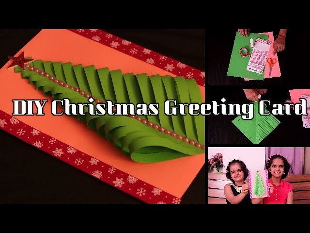 DIY Christmas Greeting Card || Easy Greeting Card tutorial || SaanveeKhushee