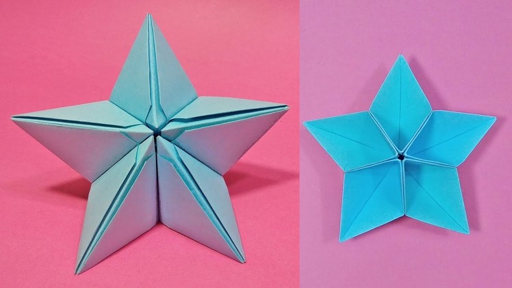 DIY Christmas Origami star ornament Easy Tutorial - for Christmas Dominata Star
