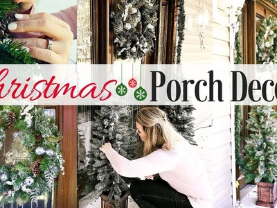 DIY CHRISTMAS TREE FRONT PORCH DECOR 2018. Amanda Sandefur