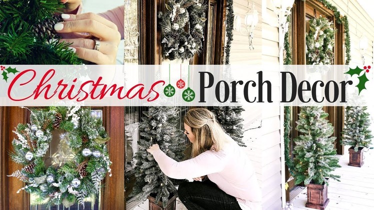 DIY CHRISTMAS TREE FRONT PORCH DECOR 2018. Amanda Sandefur