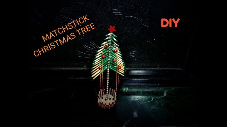 Diy.Christmas Tree. Matchstick Art.Christmas Decorations Ideas. Christmas Crafts  Idea for kids.