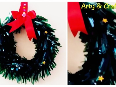 DIY Christmas Wreath.How to make Paper Wreath.Easy Christmas Decorations.Paper Decoration
