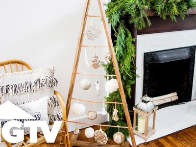 DIY Copper and Wood Faux Christmas Tree - HGTV Happy