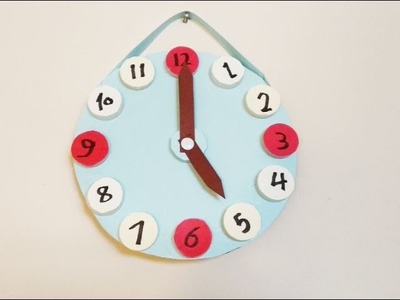 DIY Crafts for Kids - How to Make Clock for Kids + Tutorial !
