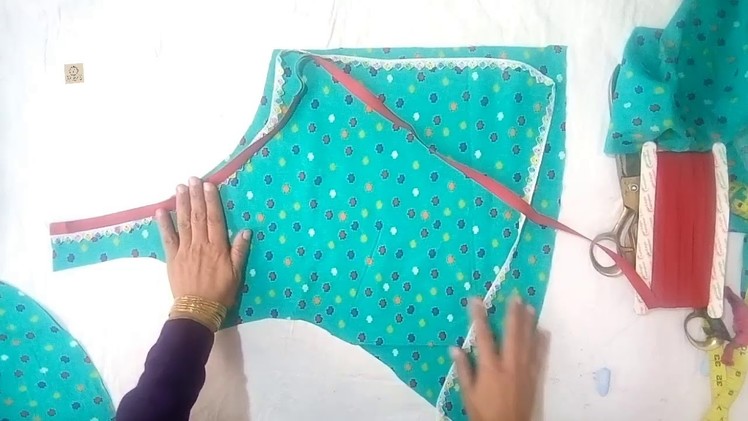 Diy designer  angrakha shirt a line shirt cutting and stitching full tutorial
