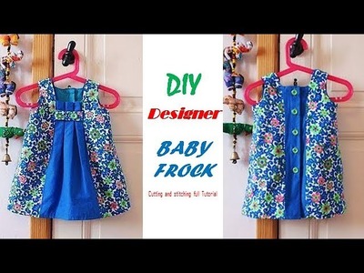 DIY Designer BABY FROCK cutting and Stitching full tutorial.Pinz Creation