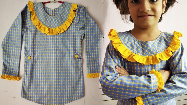 DIY Designer Baby Frock Easy Cutting And Stitching Full Tutorial in Hindi