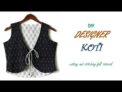 DIY Designer Koti cutting and Stitching full tutorial