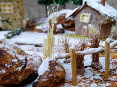 DIY Diorama | snow in winter