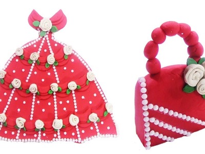DIY Disney Princess Dress and Lady Bag with PlayDoh - Disney Dress and Lady Bag Tutorial